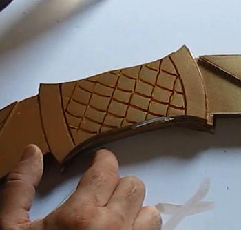 crosshatch the handle