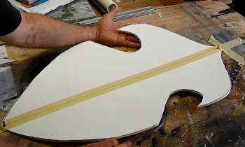 This shows the curvature of the foam board