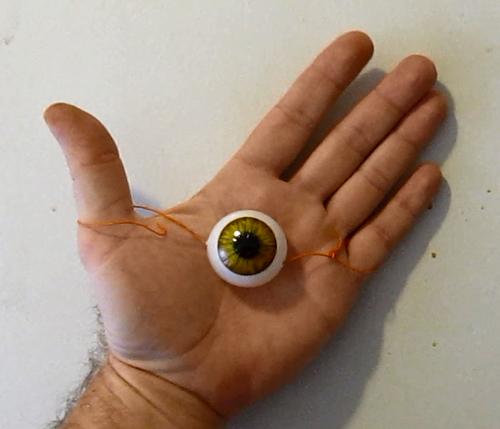 Eyeball in the hand