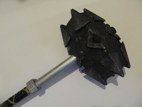 Closeup of the hammer head