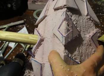 Insert the dowel handle