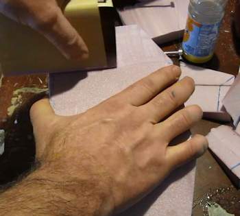 SHarpen edges with sand paper
