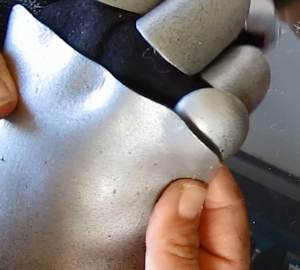 Installing the back of the hand