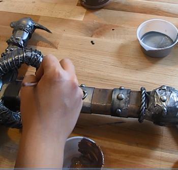 Paint handle brown