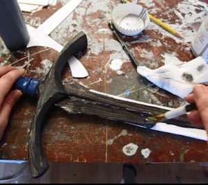 paint the blade a base color