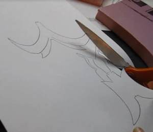 Cut out guard and handle