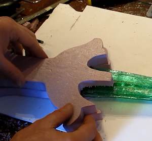 Glue the handles on