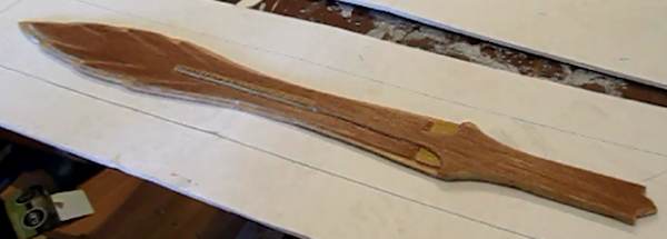 The wooden model