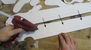 Glue blades together