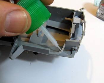 Apply glue