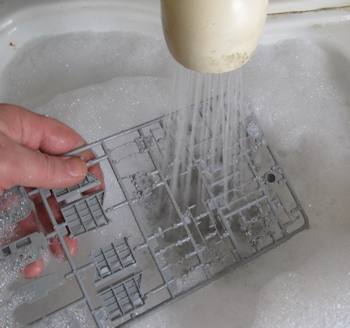 Wash the sprues