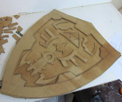 Link Shield the Legend of Zelda Cosplay Template 