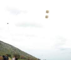 Flying the box kite