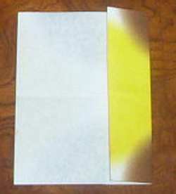 fold the paper to the middle