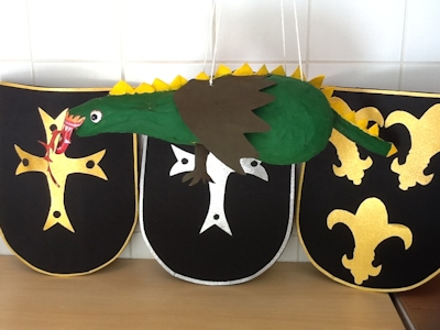 A dragon pinata