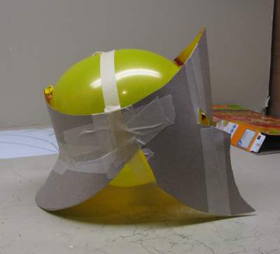 how to make a greek war helmet