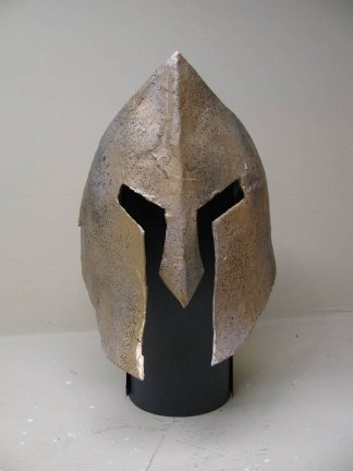 how to make a greek war helmet