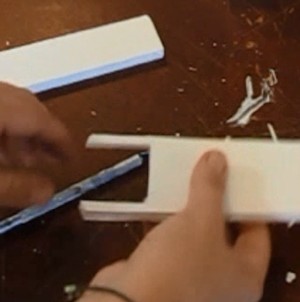 Cut out the slot