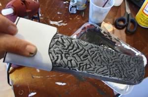 Glue the guards on