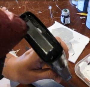 Apply glue