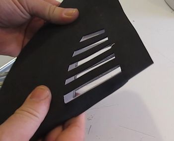 Fold visor on crease