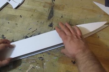 Glue the blades together