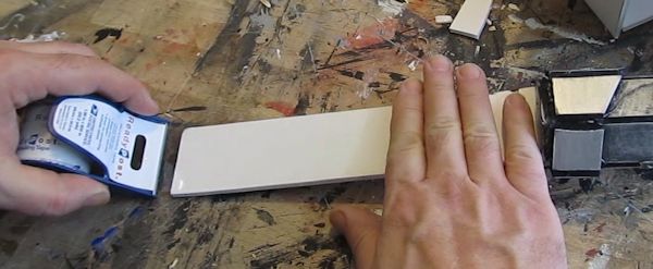 Apply tape to the blade
