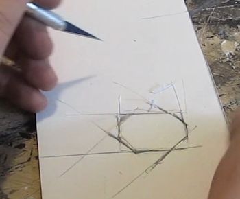 Cut a piece of foam