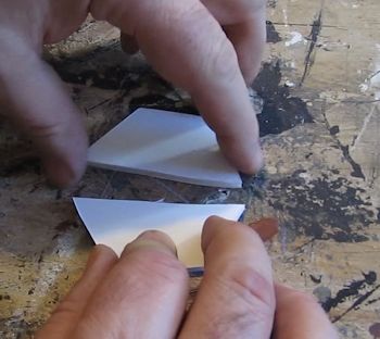 Cut in half
