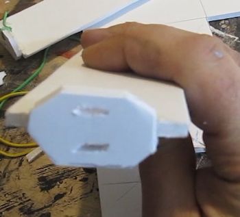 Cut two slots