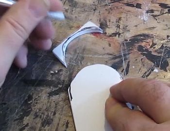 Trim the end of the blade