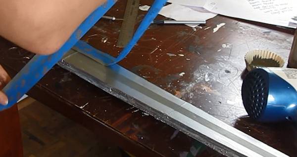 Tape and paint the fuller