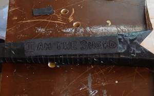 Tape the foam to the handle