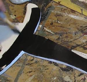 The handle black