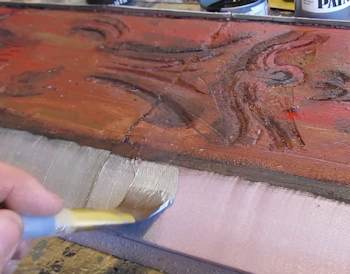 Paint the bevel silver