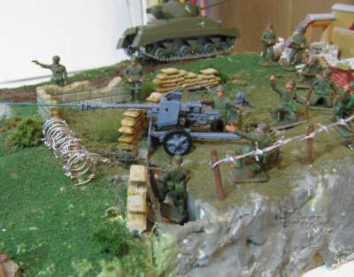 models in a diorama