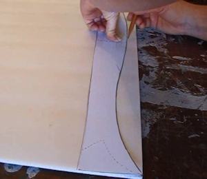 Trace onto foamboard or cardboard