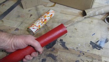 Cardboard tube dynamite