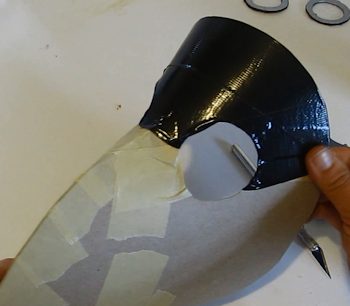 Cover mask with duct tape