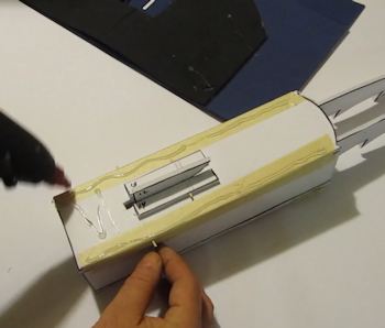 Apply glue to top