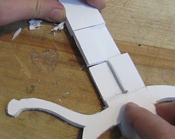 Glue together sword halves