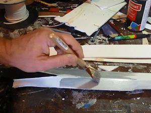 Paint the blade silver