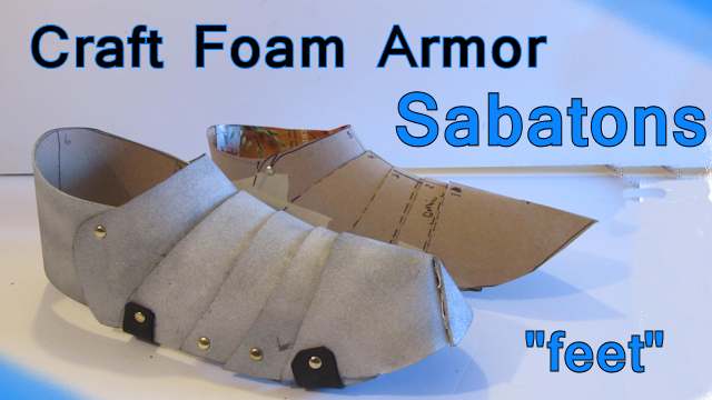 Craft foam knights sabatons