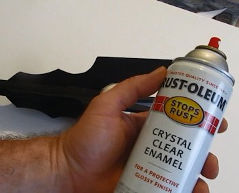 Enamel spray to seal it