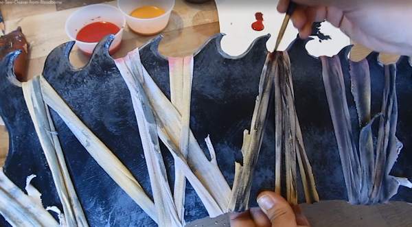 adding the solid paints
