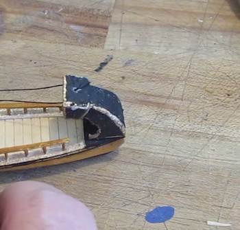 Pull hinge into position
