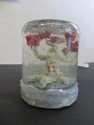 The completed snowglobe