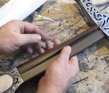 Wrap the handle in vinyl