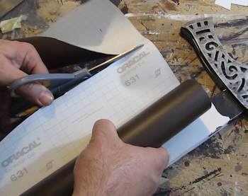 Trim vinyl for the handle
