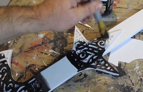 Paint the ricasso black